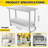 Stainless Steel Table Commercial Work Table,NSF Three Layer Workbench Heavy Duty Prep Worktable-100490297