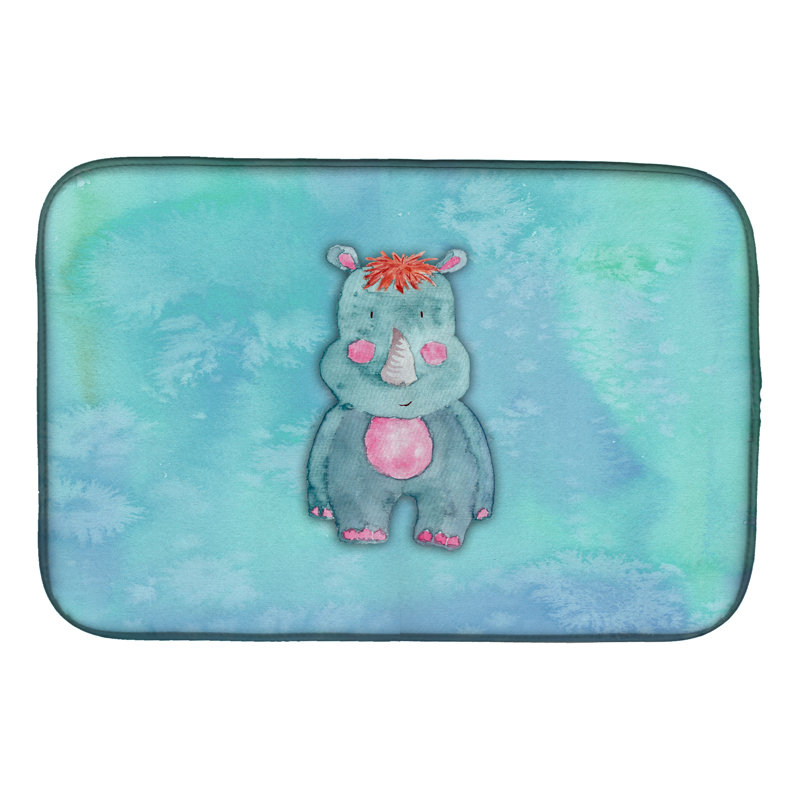 Tapis de séchage aquarelle rhinoceros