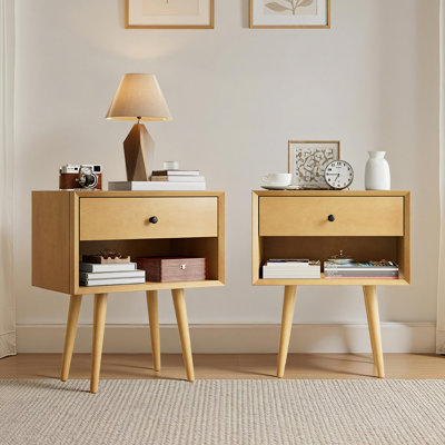 Table de chevet avec tiroir Mid-Century