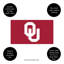 Tapis polychrome en PVC, 16 po x 28 po, University of Oklahoma