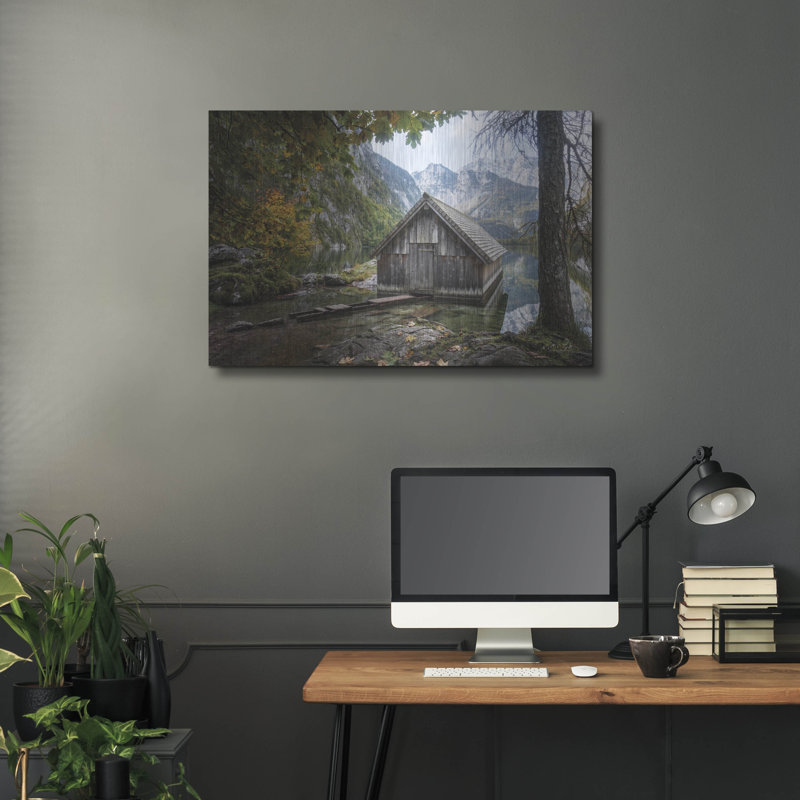  «Lakeside» par Martin Podt, art mural en métal, 36 po x 24 po, H 24 po x l 36 po