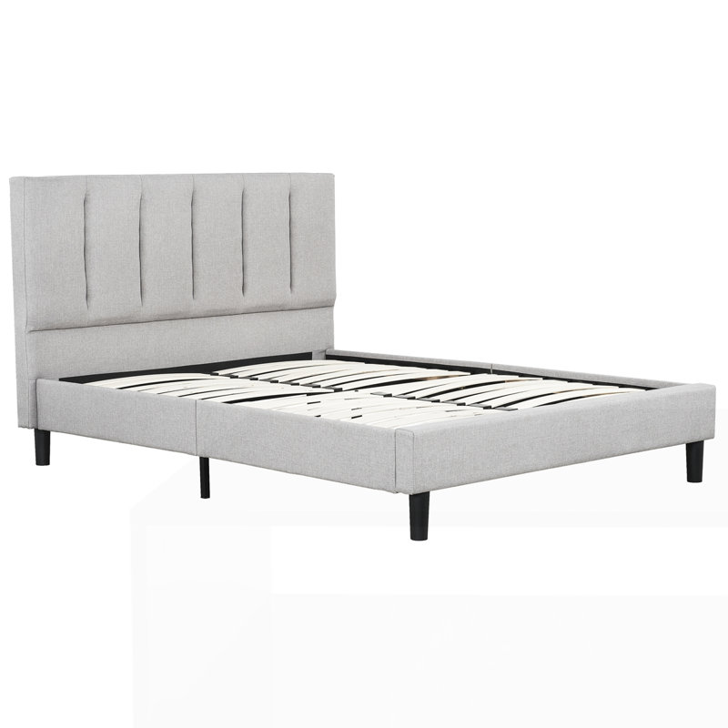 Upholstered Platform Bed Frame, Queen