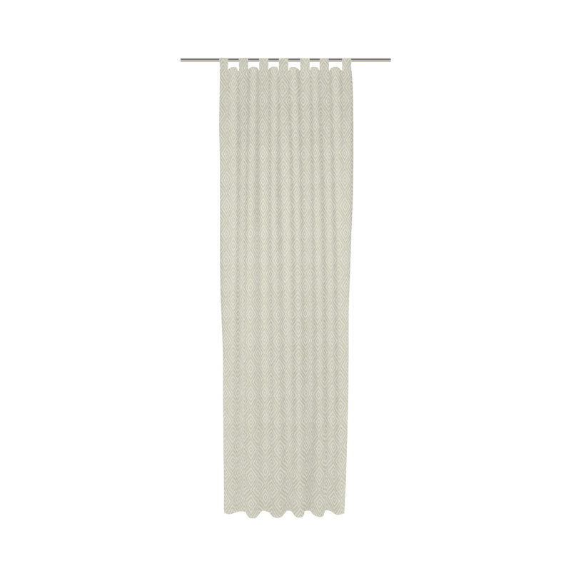 Abdera Room Darkening Curtains Single Panel, 225cm H x 132cm W, Grey