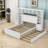 Wooden Platform Bed With 2 Drawers and Trundle and Cabinet-645334669-645334671-608654780