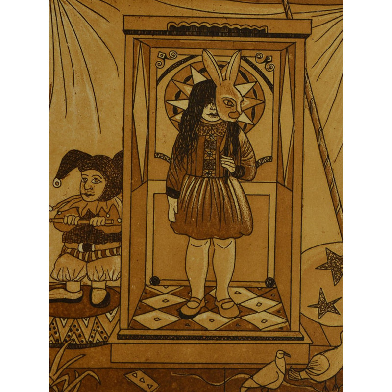 Jouer dans l'enfance | Gravure |  Par Nisha Chadha | Pour la décoration murale