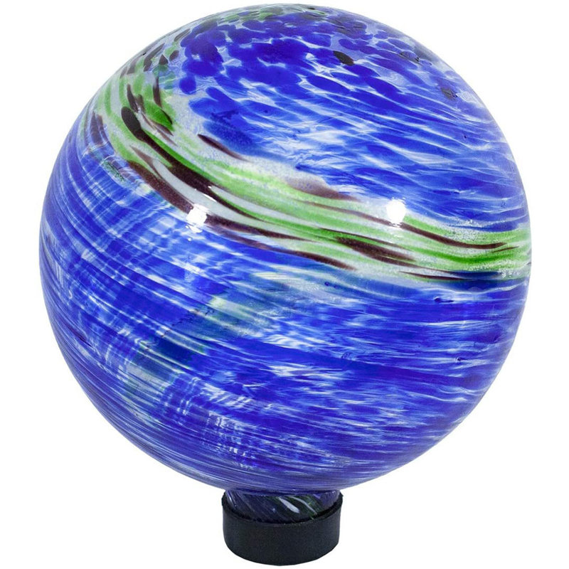 Glass Abstract Gazing Ball