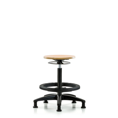 Alysa Adjustable Height Ergonomic Lab Stool Footring