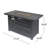 Iron Rectangular 30,000btu Fire Pit With Shielded Tank Cover - 45.00”w X 42.00”d 23.71”h, Black, Easy Assembly Guide Made Of And Hidden Storage Simple