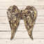 Décoration murale ailes de bois flottant ange