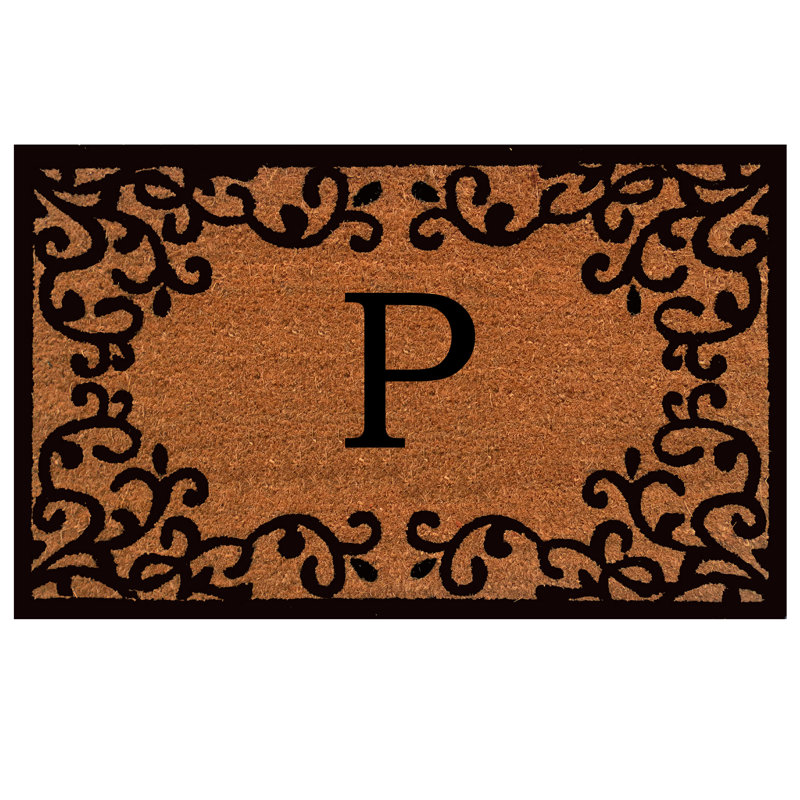 Salguero Non-Slip Outdoor Doormat, P, Rectangle 24" x 36"