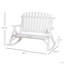 Chaise berçante d'extérieur en bois Outsunny