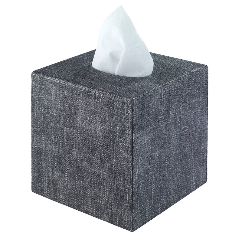 Luster Tissue Box Cover, Smoke