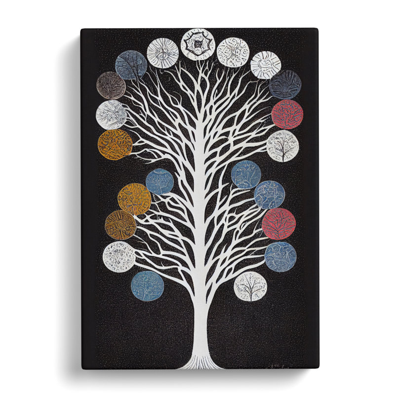 Contemporary Tree Vol.3 - Wrapped Canvas, 50cm H x 35cm W x 3cm D