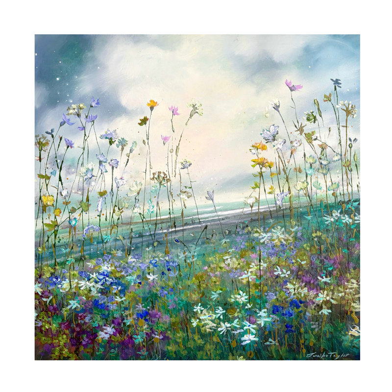 Art sur toile «Jennifer Lets Stay A tandis» par Jennifer Taylor, H 14 po x l 14 po