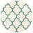 Suez Geometric Ivory/Green Area Rug-920675560