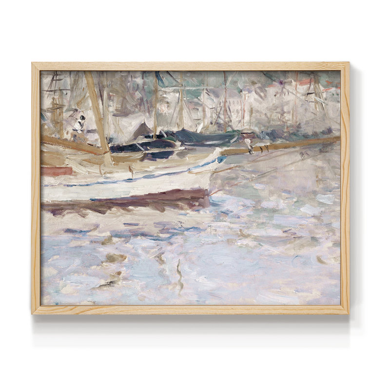 Motifs nautiques rétro - Lxxxiv - reproduction encadrée, H 16 po x l 20 po, Naturel