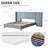 Upholstered Platform Bed With Oversized Headboard, Covered in Premium Velvet Fabric-538492346-538492324