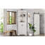 Grande armoire d'angle avec portes pour le salon, la salle de bain, la salle à manger ou la cuisine, blanc-667913113