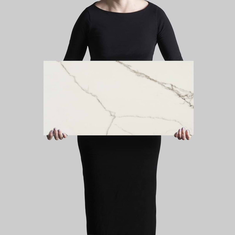 Dreamstone 12X24 Matte Porcelain Tile, Statuario Venato Matte