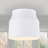 9.5" Modern Ceramic Flush Mount Ceiling Light, Minimalist White Cylinder Drum Shade with Vertical Stripes, E26 Base 60W Max, UL & ETL Listed, Perfect for Bedroom Hallway Kitchen