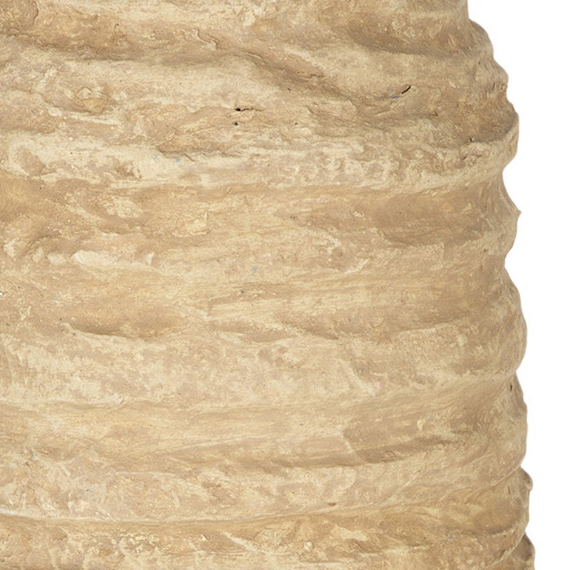 Vase de table 18 "en papier beige