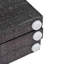 Paravent pliable 89,8 x 66,9 po, plumes, noir