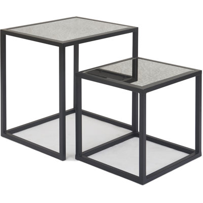 Parker Square Mirrored Accent Table