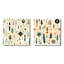 Arya - Ensemble de 2 collages carrés à formes abstraites-102162497-102162498
