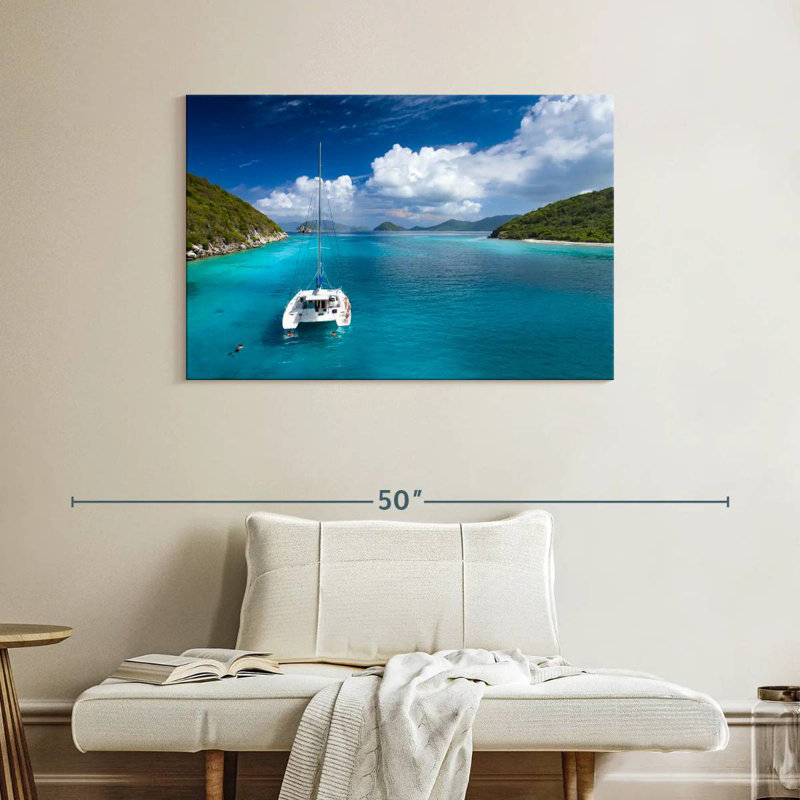 Mehar Lovango Cay Catamaran, 26" H x 39" W