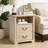 Rutland Set Of 2, Rustic Wood Rutlands With 2 Storage Drawers, Bedside Table With Open Shelf For Bedroom-171055500