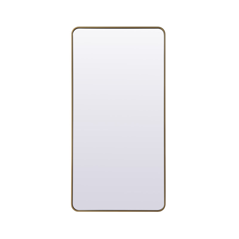 Miroir mural Sabine, Laiton, 60 po x 30 po