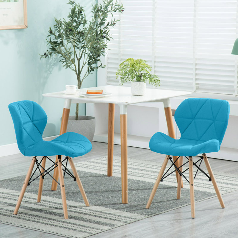 Chaise d'appoint rembourrée en tissu Boscobel, Bleu