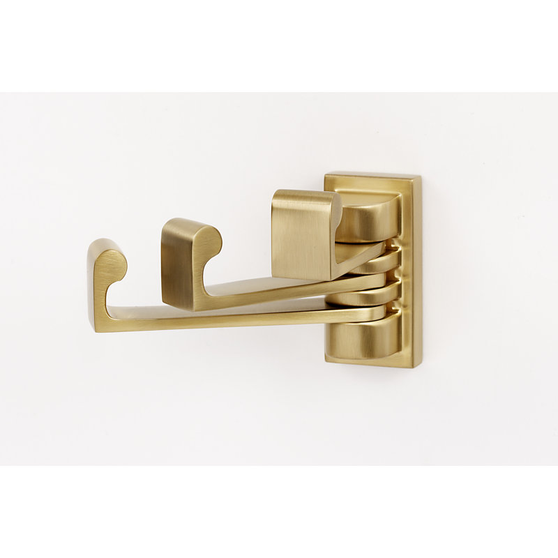 Luna Triple Robe Hook, Satin Brass