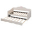 Lit de jour simple tapissier avec couchette en forme de vague-603076074