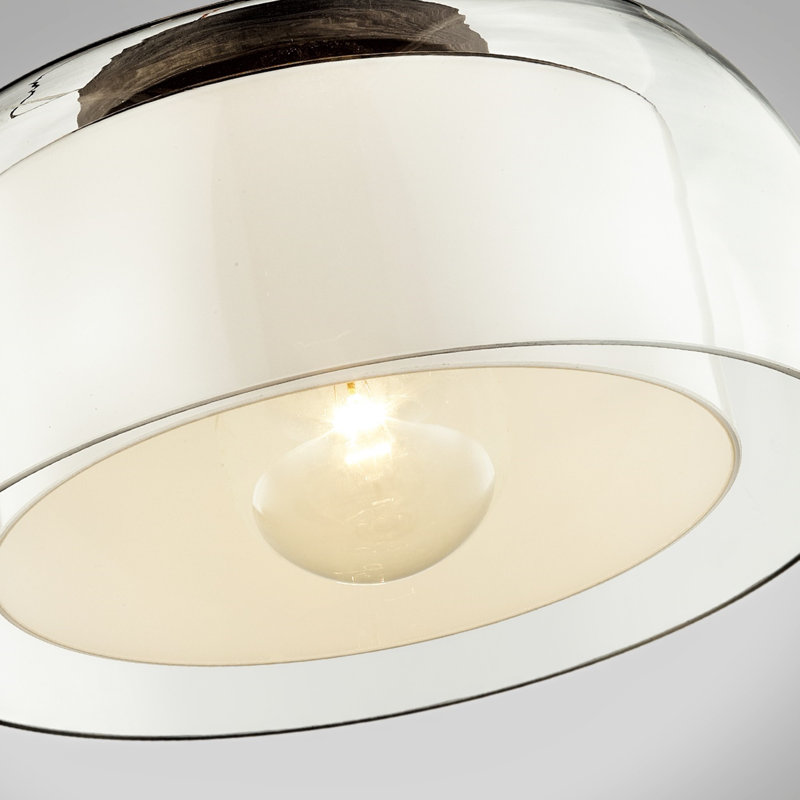 1 - Light Simple Drum Flush Mount, 7.75" H x 12.5" W x 12.5" D