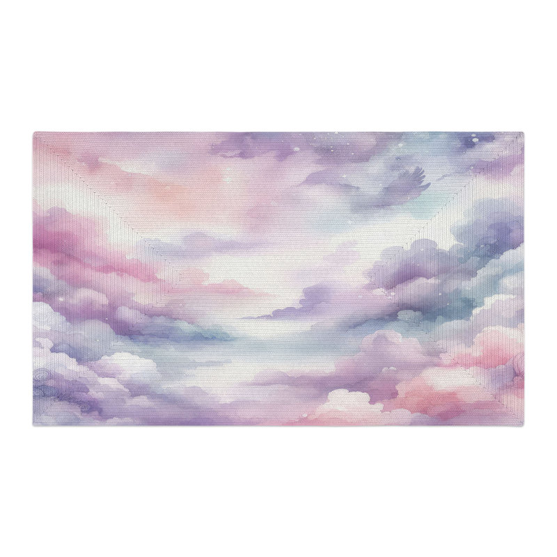 Tapis tressé Twilight Whispers, Rectangulaire 3 pi x 5 pi