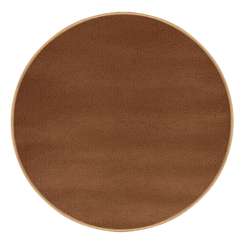 Machine Washable Solid Brown Area Rug, Rectangle 6' x 9'