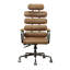 Chaise de bureau en cuir Grain-132998021