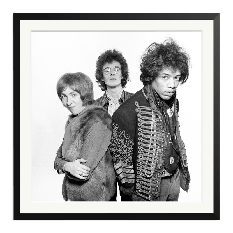Jimi Hendrix and The Experience, Black, 33" H x 33" W