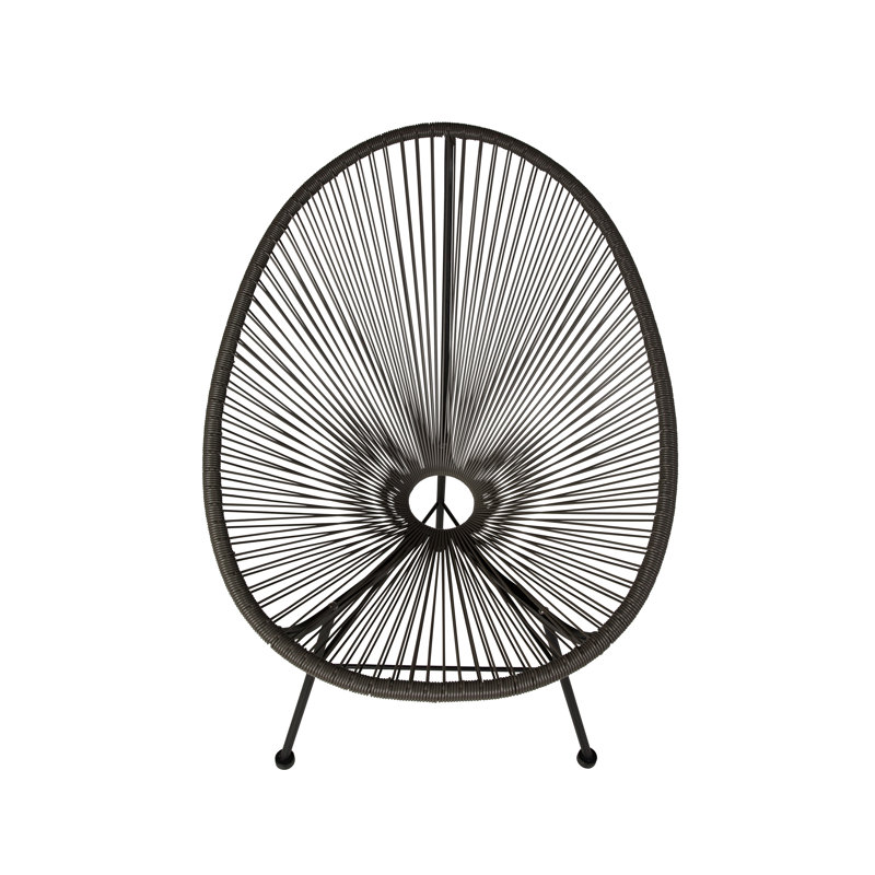 Chaise Acapulco, Cadre noir / noir