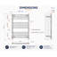 Heated Towel Rail 77cm x 50cm-470124820