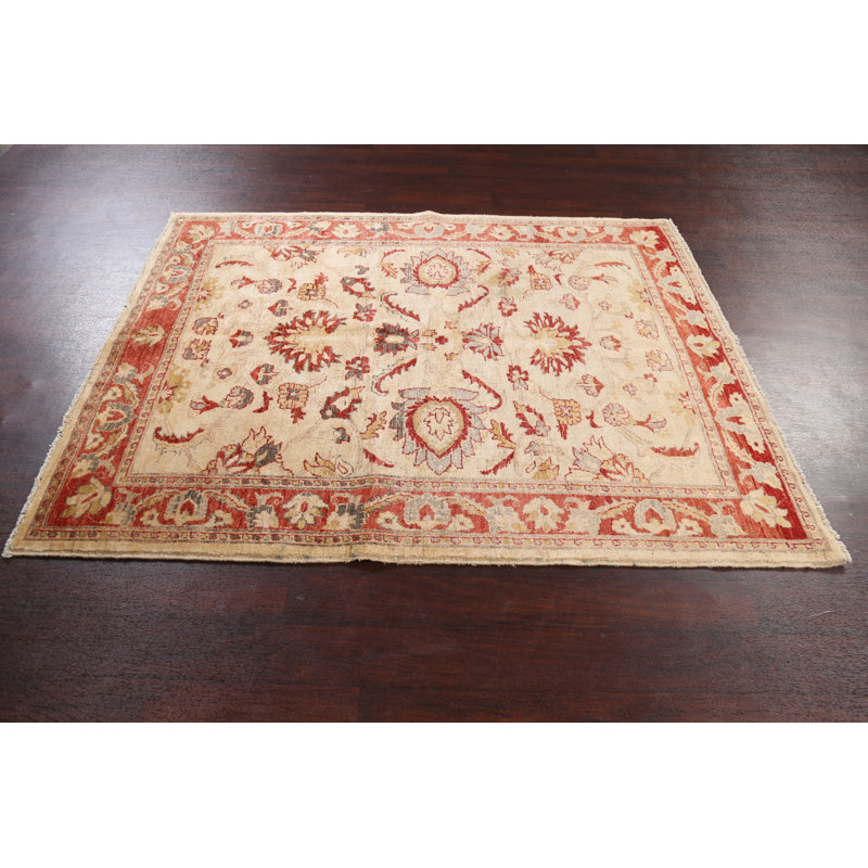 Tapis en laine All-Over Peshawar Chobi noué à la main 5 x 6