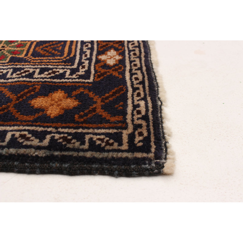 Tapis bleu foncé 3 pi 8 po x 6 pi 4 po Monsour