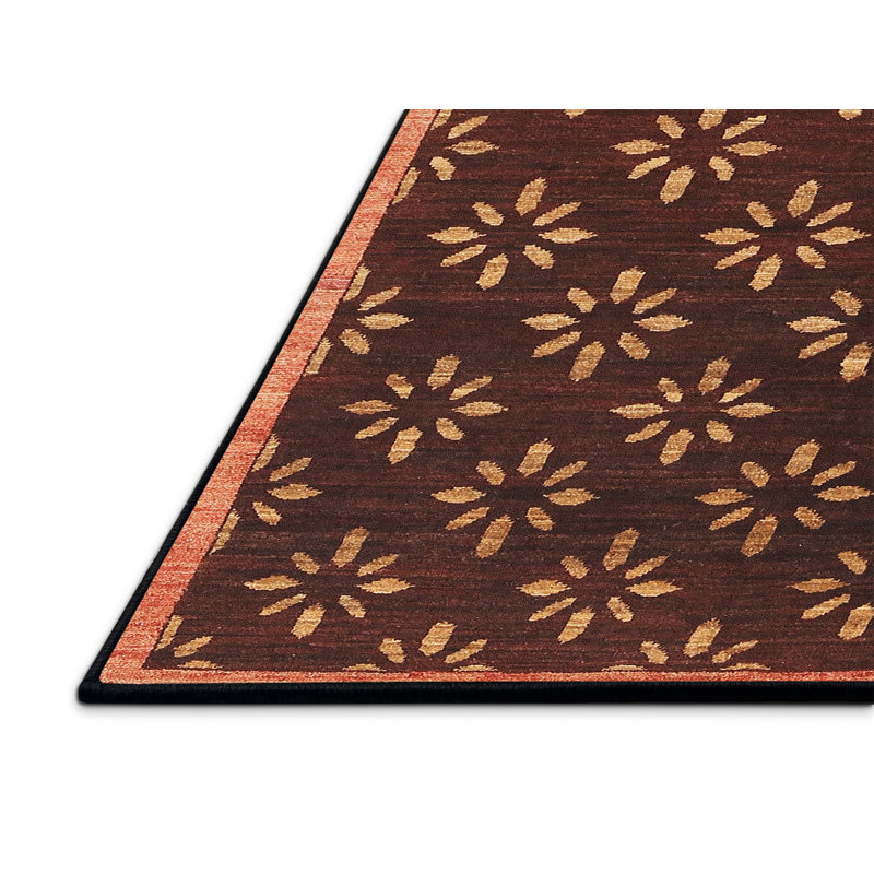 Tapis contemporain brun, Rectangle 3 pi x 5 pi