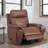 Rex Swivel Gliding Recliner With Headrest & Lumbar-128959151