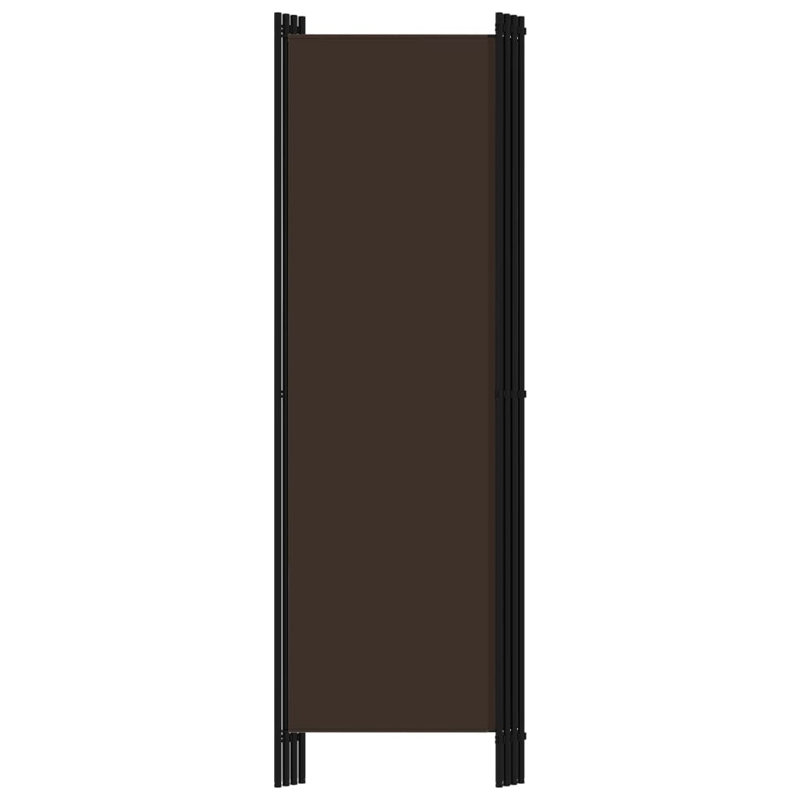 Abdisamad 3 Panel Room Divider, Brown, 180cm H x 433cm W, 5