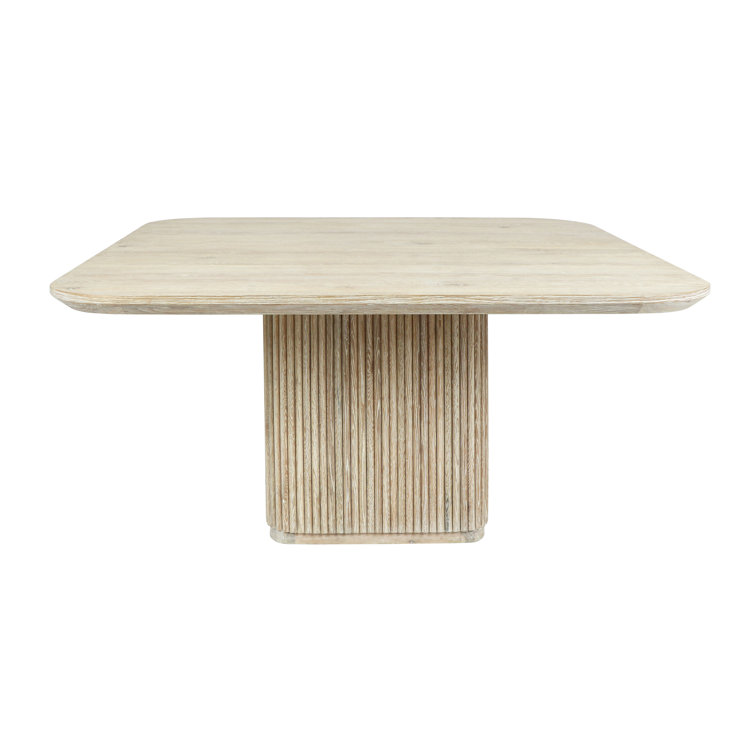 Vander 60" Square Reclaimed Oak Wood Dining Table