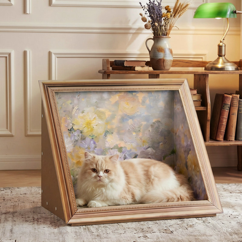  Maison de chat avec griffoir Retro Art, Blossom