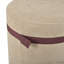 Ensemble de table basse ovale gain de place avec 2 poufs