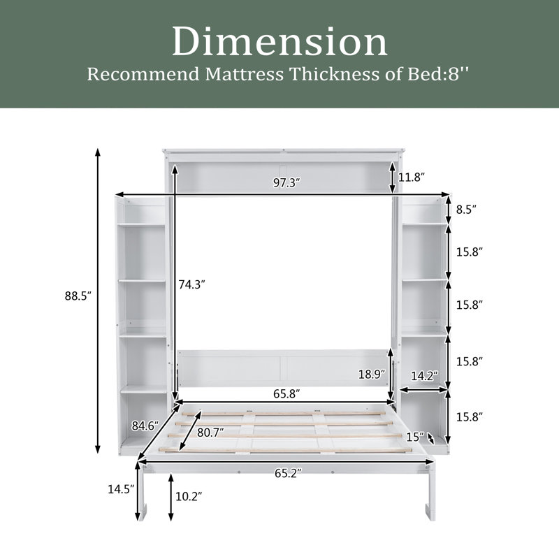 Lit escamotable Scherf, Blanc